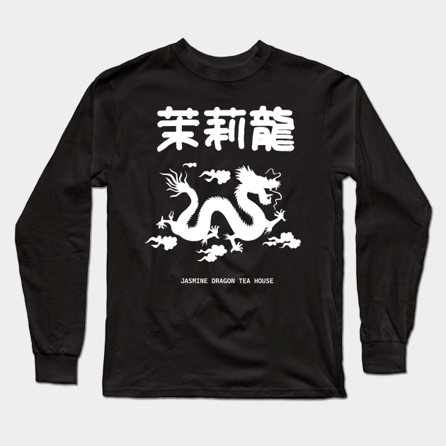 Jasmine Dragon Tea House 2 Long Sleeve T-Shirt by Neon Bang Bang